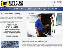 Tablet Screenshot of 101autoglass.com